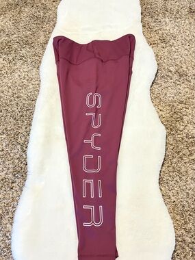 Spyder Maroon Active Logo Top